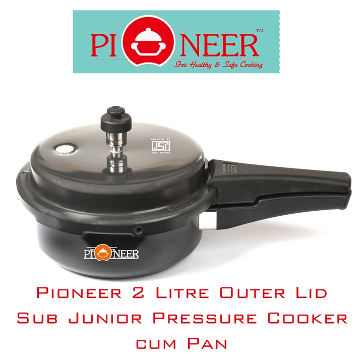Pioneer Glossy Black Hard Anodised 2 litres Sub Junior Pressure Pan Cum Cooker. uploaded by Pioneer Homes on 7/16/2022