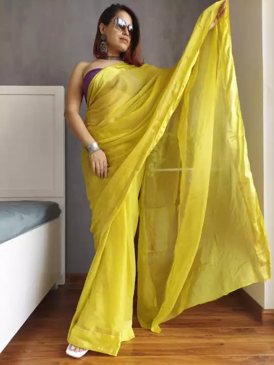 Product image with price: Rs. 800, ID: chiffion-saree-with-zari-modal-e84f6dab
