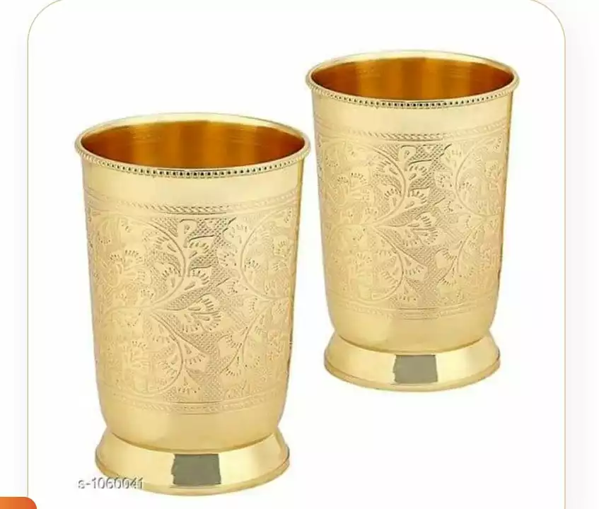Sahi Hai Brass Glass in 300ml uploaded by business on 7/16/2022