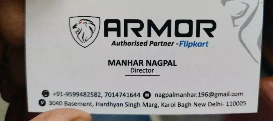 Visiting card store images of Armor Mobiles