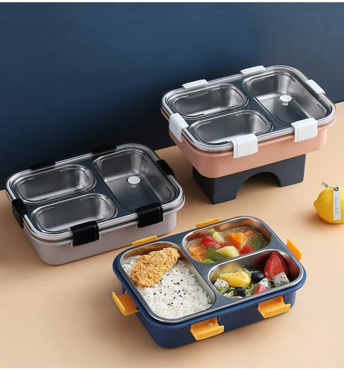 Steel lunch box  uploaded by Rainbow impex on 7/16/2022