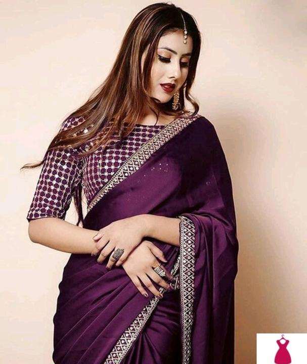 Satin fabric saree uploaded by business on 7/16/2022