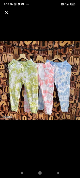 Tye &dye cargo pant uploaded by MA Collection on 7/17/2022