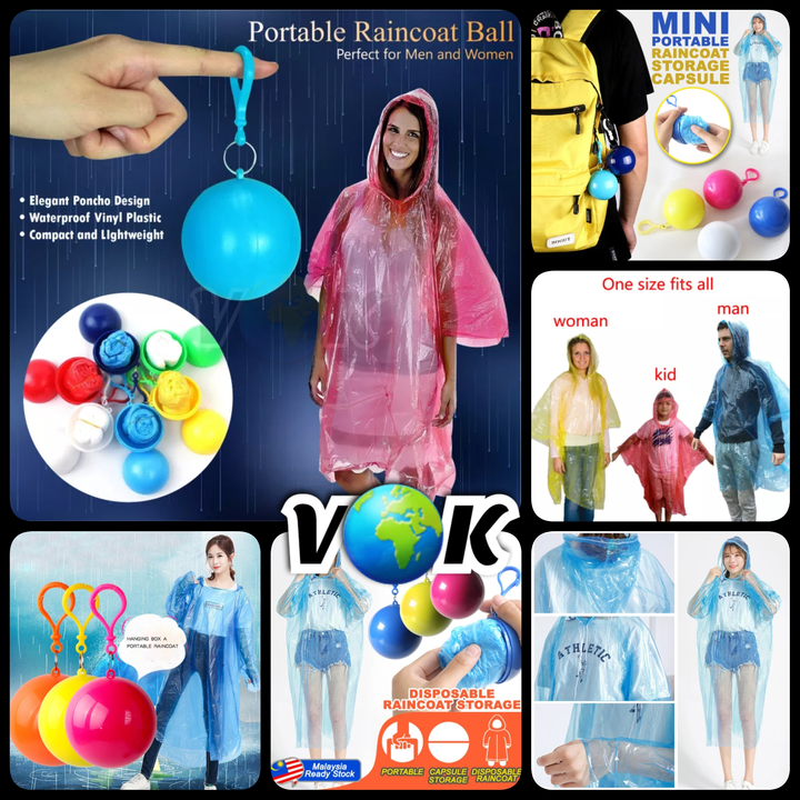 Pocket rain ball ,emergency raincoat uploaded by business on 7/17/2022