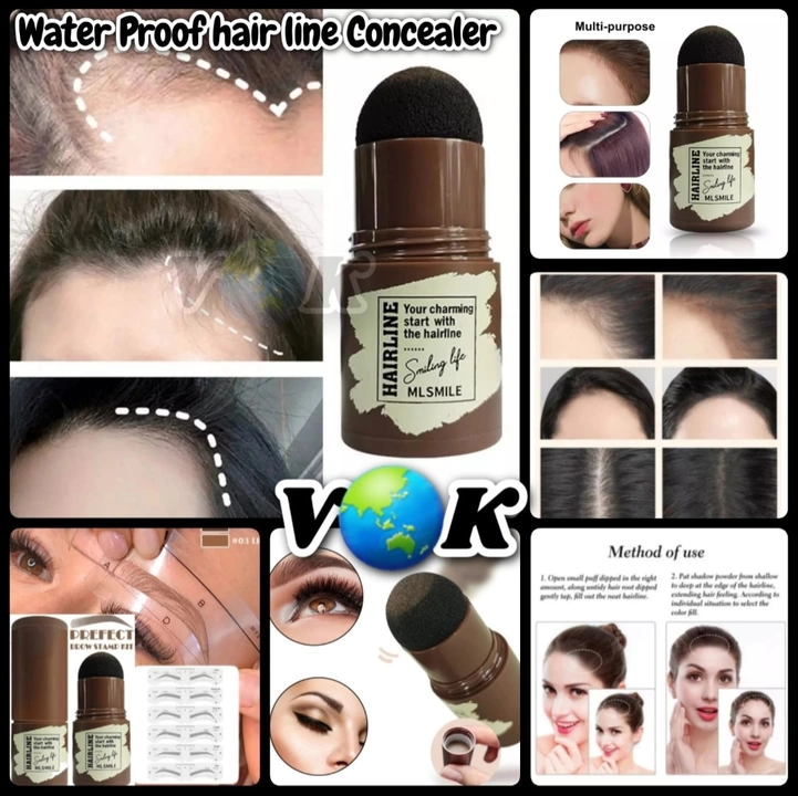 *Brown only* *Limited stock* Water Proof hair line powder in hair color Edge control ,Hair L uploaded by business on 7/17/2022