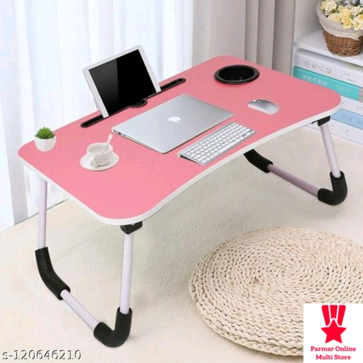 Pillon Multi-Purpose Laptop Table/Study Table/Bed Table/Foldable and Portable Wooden/Writing Desk uploaded by Parmar Online Mega Mart on 7/17/2022