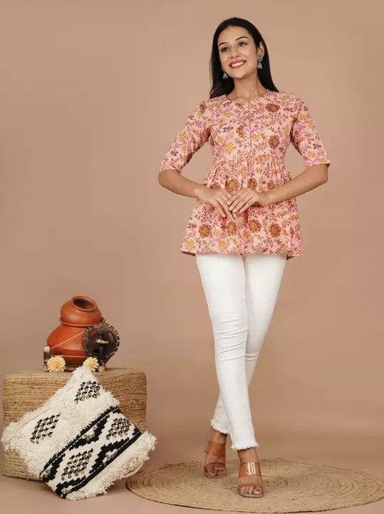 Cotton Printed Top uploaded by Rupru Fashion Private Limited on 7/17/2022