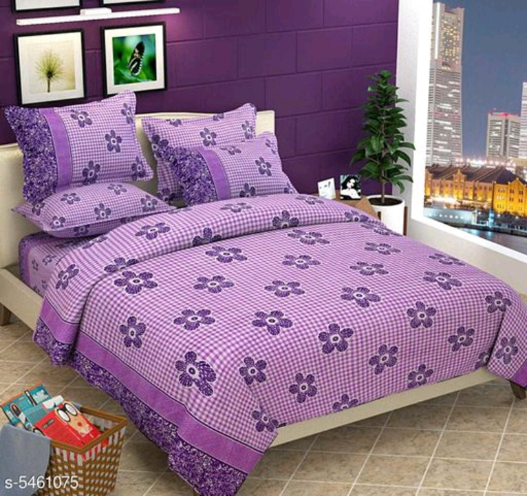 Post image Pure Polycotton 90x90 Queen Double BedsheetName: Pure Polycotton 90x90 Queen Double BedsheetFabric: PolycottonNo. Of Pillow Covers: 2Thread Count: 160Multipack: Pack Of 1Work : Printed Sizes: Queen (Length Size: 90 in Width Size: 90 in Pillow Length Size: 28 in Pillow Width Size: 18 in)Country of Origin: India