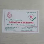 Business logo of Devinder creations
