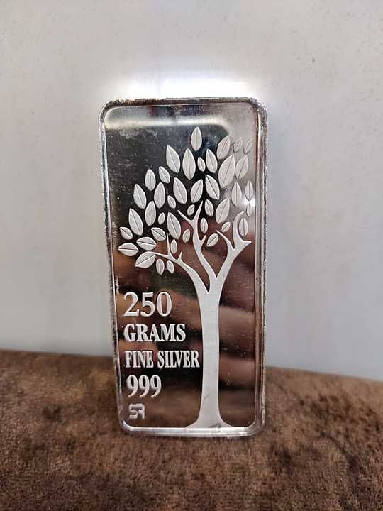 This is 250 grams Silver Bar. It is 999 Hallmark uploaded by business on 11/13/2020