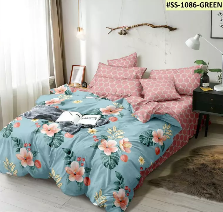 Bed sheet double+ comforter  uploaded by Vardhman textile agency on 7/17/2022