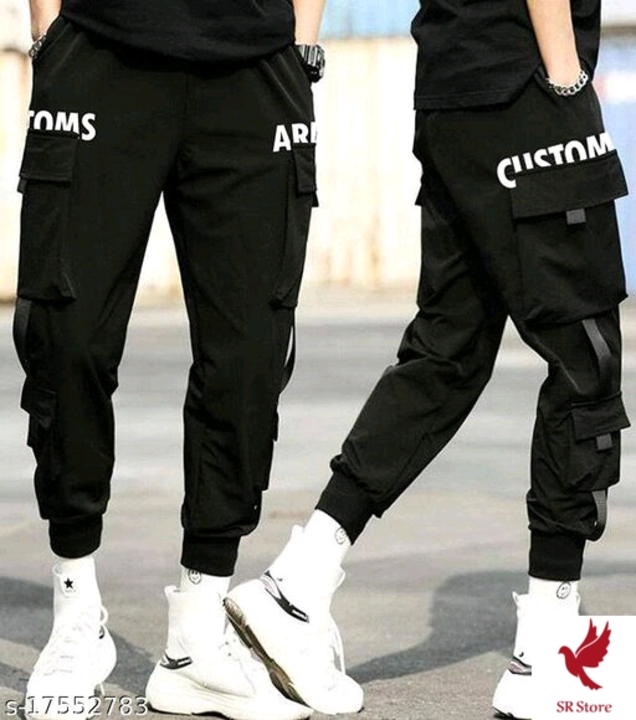 Streetwear Hip-Hop Black Elastic Waist Punk Pant with Ribbons uploaded by SR Store on 7/17/2022