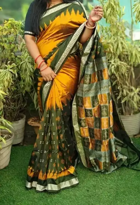 Sambalpuri patta saree uploaded by SKM handloom weavers on 7/17/2022