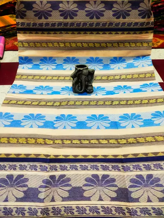 Santipuri pure cotton tant saree uploaded by business on 7/18/2022