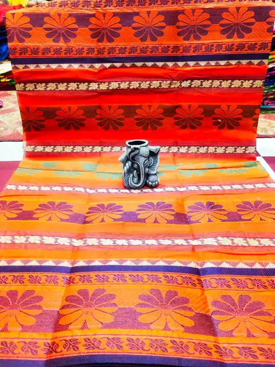 Santipuri pure cotton tant saree uploaded by business on 7/18/2022