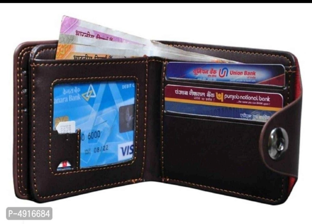 Best Man Wallet | Men Solid Two Fold Leather Wallet uploaded by Online Shopping in India on 7/18/2022