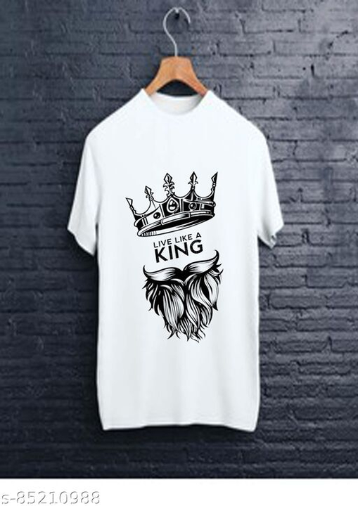 Post image kingbeardtshirtName: kingbeardtshirtFabric: PolyesterSleeve Length: Short SleevesPattern: PrintedNet Quantity (N): 1Sizes:S (Chest Size: 36 in, Length Size: 25.5 in) M (Chest Size: 38 in, Length Size: 26.5 in) L (Chest Size: 40 in, Length Size: 27.5 in) XL (Chest Size: 42 in, Length Size: 28.5 in) 
Polyester is a durable, synthetic fabric with excellent resiliency. Low moisture absorbency allows the fabric to dry quickly, also known as “moisture-wicking”. It’s so scared of water they call it hydrophobicCountry of Origin: India