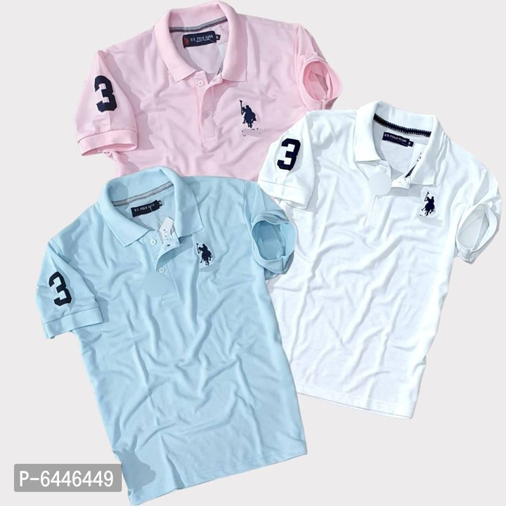 *Product Name:* Polyester  Solid Half Sleeves Polo T-Shirt ( Pack Of 3 )

 uploaded by business on 7/18/2022