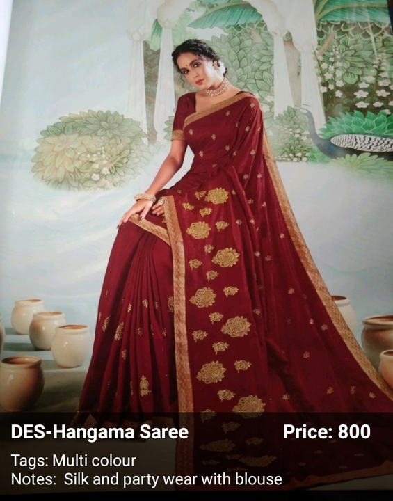 Hungama saree  uploaded by business on 7/18/2022