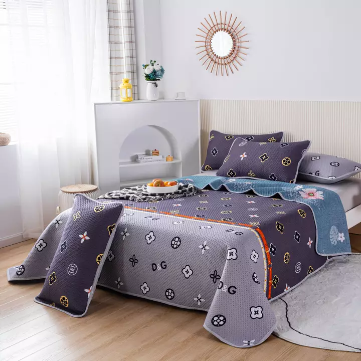 Mart Eighty8 Super Soft Double bed Quilt Set ( 4 Pcs ) ( 1 Comfertor, 1 Bedsheet, 2 Pillow covers  uploaded by Mart Eighty8 on 7/18/2022
