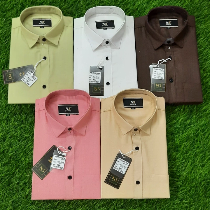 Product image of N3 Cotton magic plain Shirt, price: Rs. 280, ID: n3-cotton-magic-plain-shirt-916544af