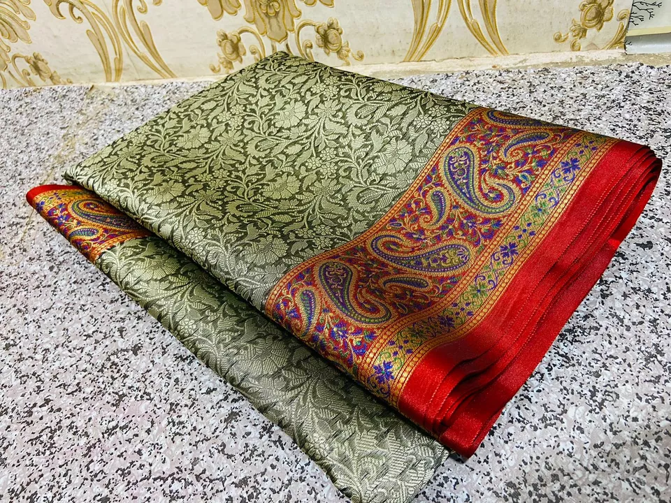 Post image New Exclusive Banarasi silk Cora muslin saree.
For more info contact my WhatsApp.
+918081827831