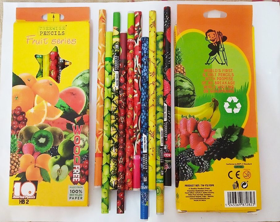 Woodfree Scented Pencils with Fruit series Pencils uploaded by KAZ Eco Friendly Products on 11/13/2020