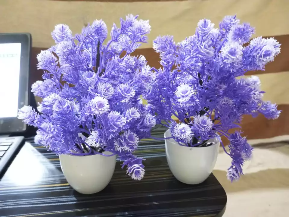 Blue flower pots uploaded by HPANDEYINTERNATIONAL on 7/18/2022