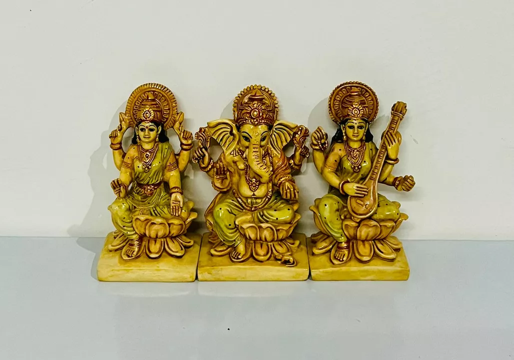Marbal powder ganesha laxmi and saraswati uploaded by Subham handicrafts on 7/18/2022
