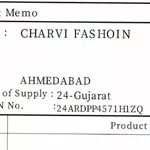 Business logo of Charvi Fashion based out of Ahmedabad
