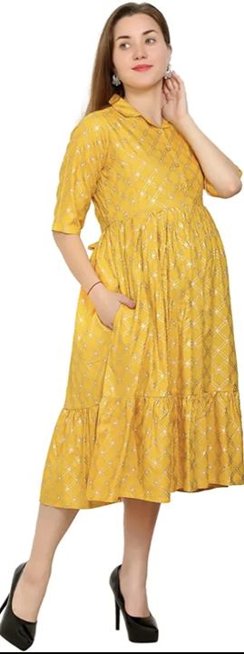 Pre and post pregnancy/ maternity kurta with invisible vertical zipper  uploaded by business on 7/19/2022