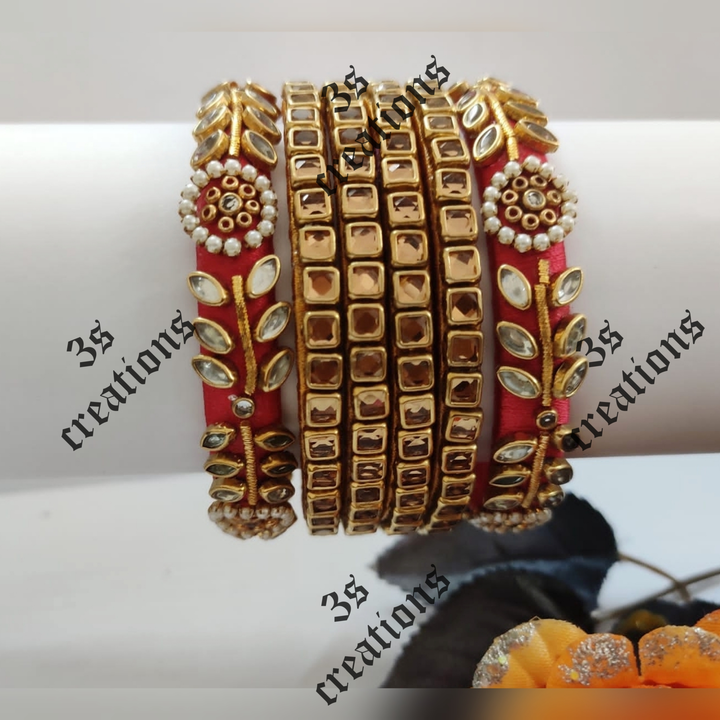 Silk thread bridal bangles uploaded by business on 7/19/2022