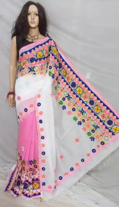COTTON SILK EMBODAIRY WORK SAREE uploaded by business on 7/19/2022