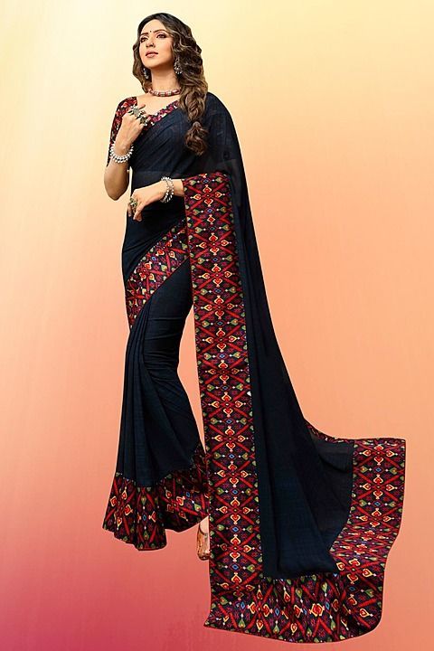 Vichitra silk .best selling saree uploaded by business on 11/13/2020