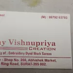 Business logo of Jay Vishnupriya Creation based out of Surat