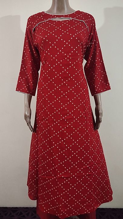 Post image Hey !! Checkout my new products of 48" Long Length A-line Kurtis... Stunning Wholesale price