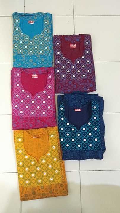 Embroidered Cotton Nighties uploaded by Pratima Collection on 11/13/2020
