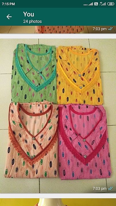 Cotton Nighties uploaded by Pratima Collection on 11/13/2020