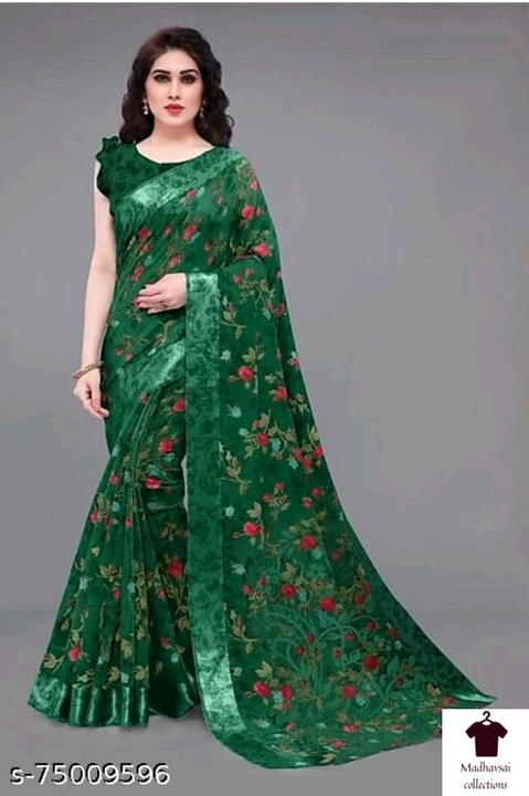 Post image Chanderi sarees with blose Free shippingCost 600