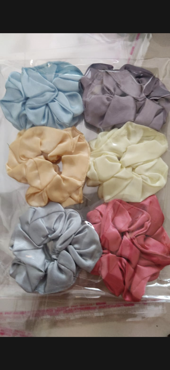 Satin scrunchies uploaded by Trends collection on 7/19/2022
