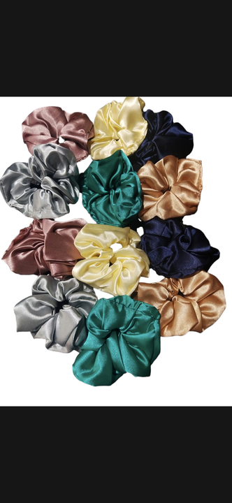 Satin scrunchies uploaded by Trends collection on 7/19/2022