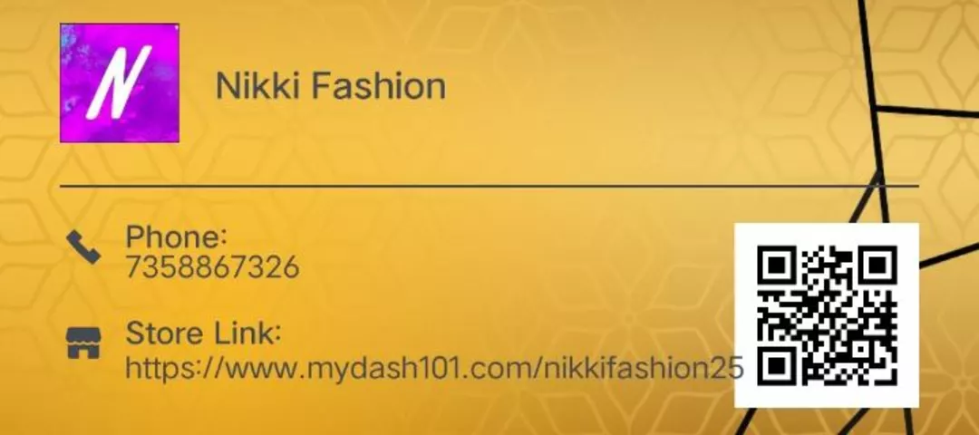 Visiting card store images of Nikki Fashion