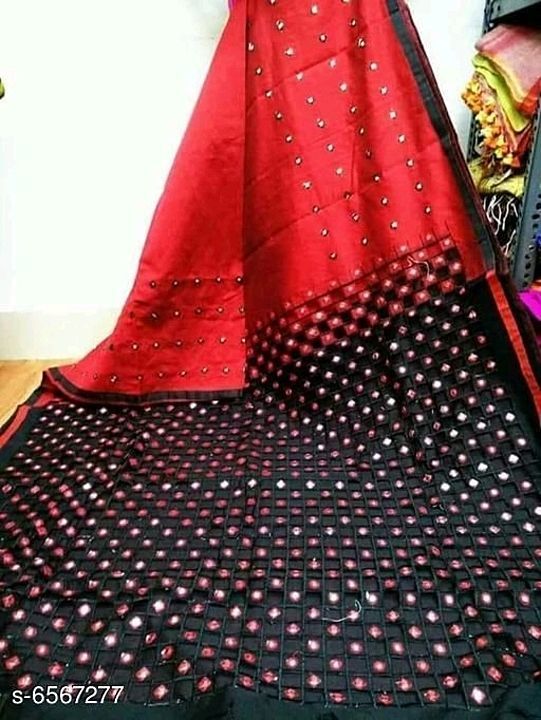 Mirror work saree uploaded by business on 11/13/2020