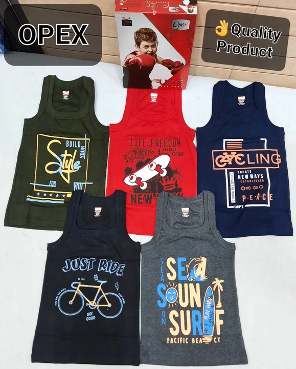 👆🏻
_Opex ®_
 *FUZE ROCK PRINT GYM VESTS*
 uploaded by business on 7/19/2022