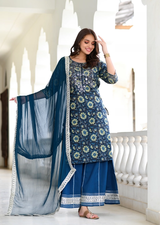 Cotton sharara set uploaded by business on 7/19/2022