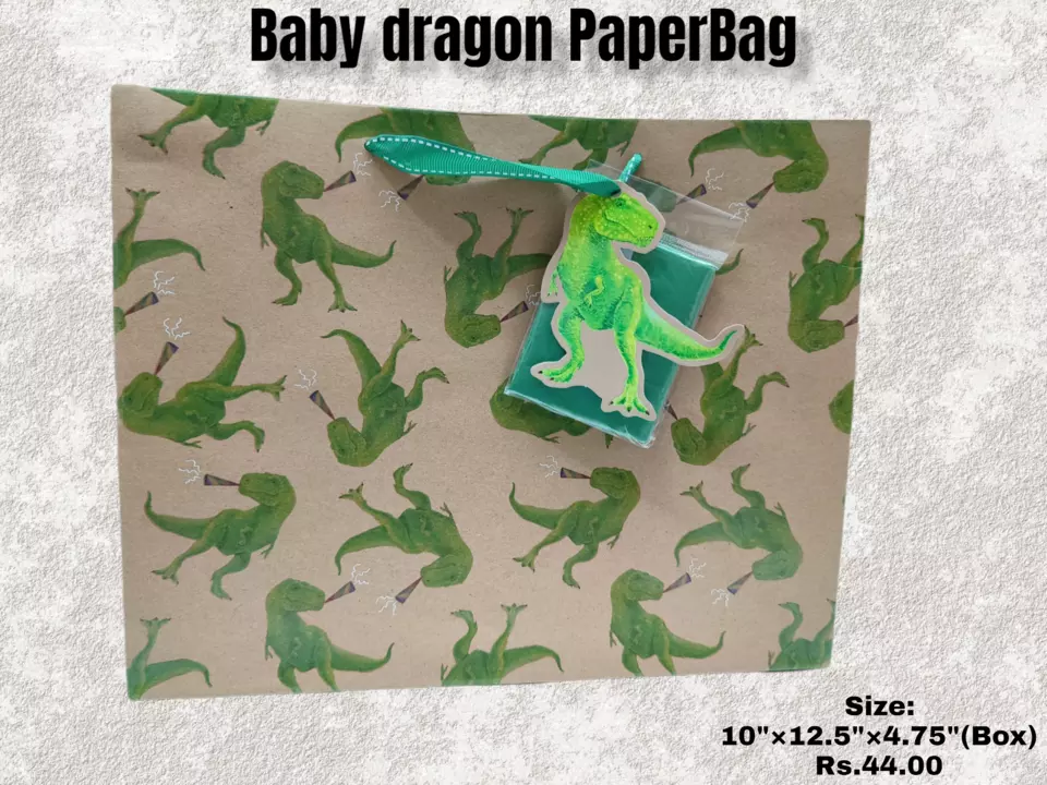 Baby Dragon PaperBags  uploaded by Sha kantilal jayantilal on 7/19/2022