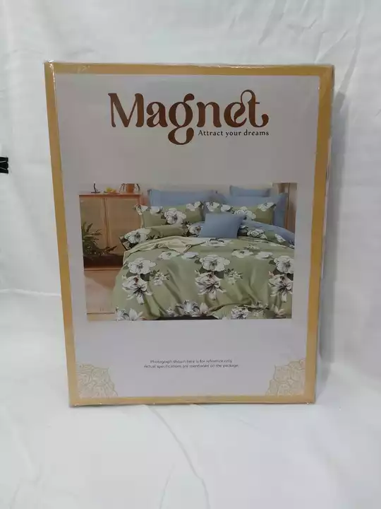 Post image Magnet Designer Bedsheets
New Collection📦Book Fold Packing 📔
Size: 90x100 
Price: Rs 422/-  

Fabric: Soft Cotton _Ekdum Badiya Fabric_
Contents: A pack consists of one bedsheet with two coordinated pillowcovers. 
❤️‍🔥❤️‍🔥❤️‍🔥❤️‍🔥❤️‍🔥❤️‍🔥❤️‍🔥