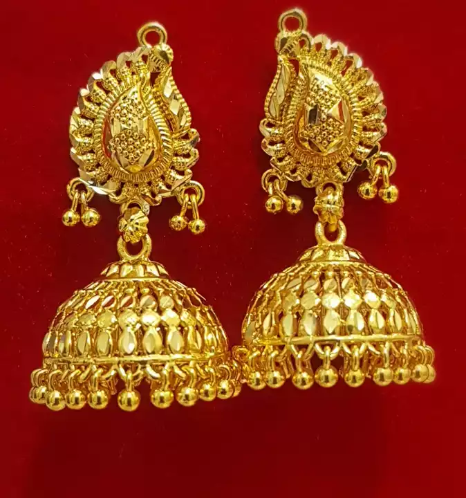 chandbalis gold plated soni gold uploaded by imitation jewellers on 7/19/2022