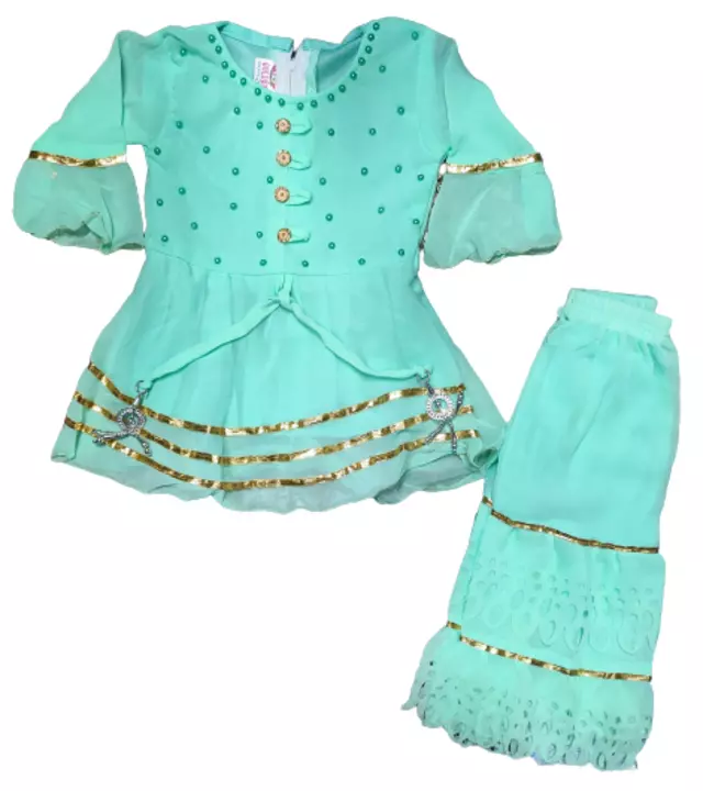 Post image Baby girls fancy partywear sharara dress. Hot item for rakshabandhan.