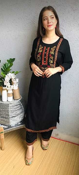 Product image with price: Rs. 375, ID: embroidery-kurti-plazo-d-789-f7c613ca